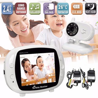 {HÀNG CHÍNH HÃNG- CAM KẾT RẺ NHẤT THỊ TRƯỜNG} _Máy báo khóc không dây, video, màn hình 3.5 in