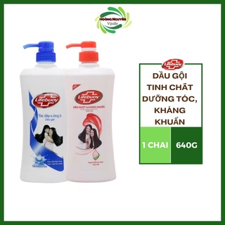 Dầu gội Lifebuoy XanhTóc Dày Óng Ả và Đỏ Mềm mại kháng khuẩn 640g