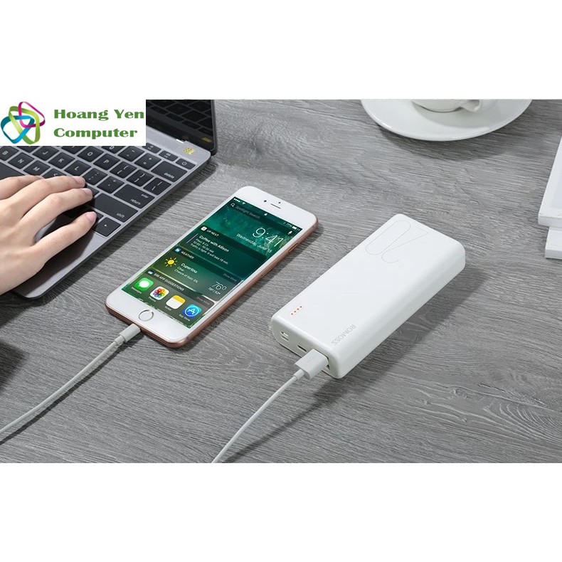 Sạc Dự Phòng Romoss Simple 20 Mini 20000Mah 3 Cổng Sạc Vào - Bh 1 Năm | Pin Dự Phòng Romoss Simple 20