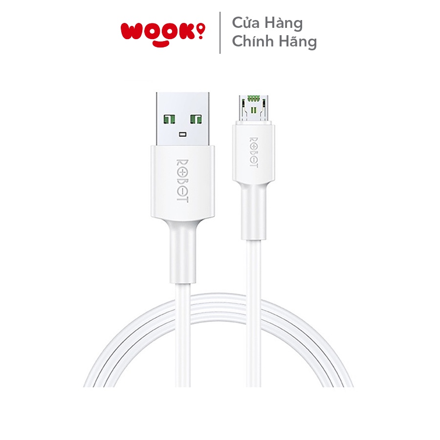Cáp Sạc Nhanh Micro VOOC ROBOT RVM100 Sạc Nhanh 20W Tương Thích Với Các Thiết Bị OPPO, Realme