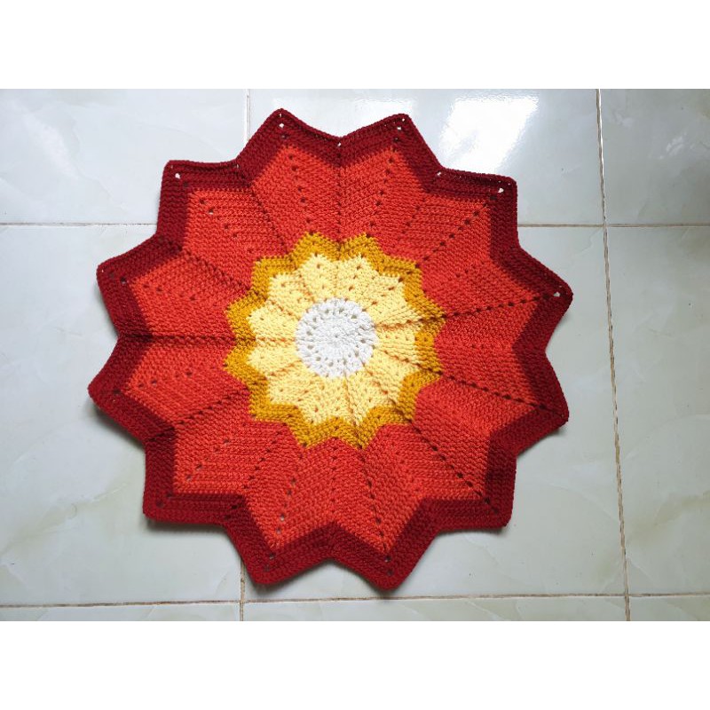 Combo 2 thảm len handmade + túi len đựng bình giữ nhiệt