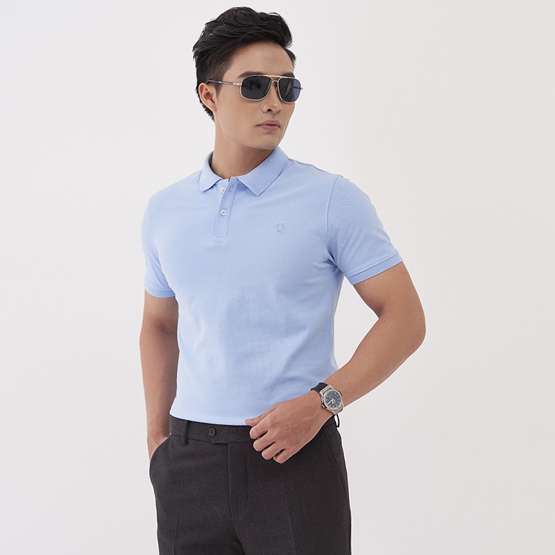 Áo Polo Nam Trơn Basic, Có Cổ Chất Cotton 100% Sợi Đan 40 Mát, Áo Phông Nam Thêu Logo Venisce Cao Cấp | BigBuy360 - bigbuy360.vn