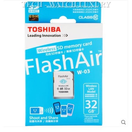 Thẻ nhớ SD-HC WiFi 32GB Toshiba FlashAir Class10 thế hệ 3