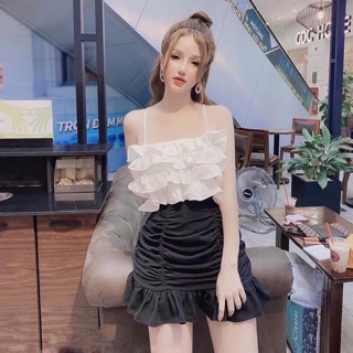 (Xả kho giá gốc) Áo hai dây bèo chất đũi đẹp ( hình thật chụp áo)