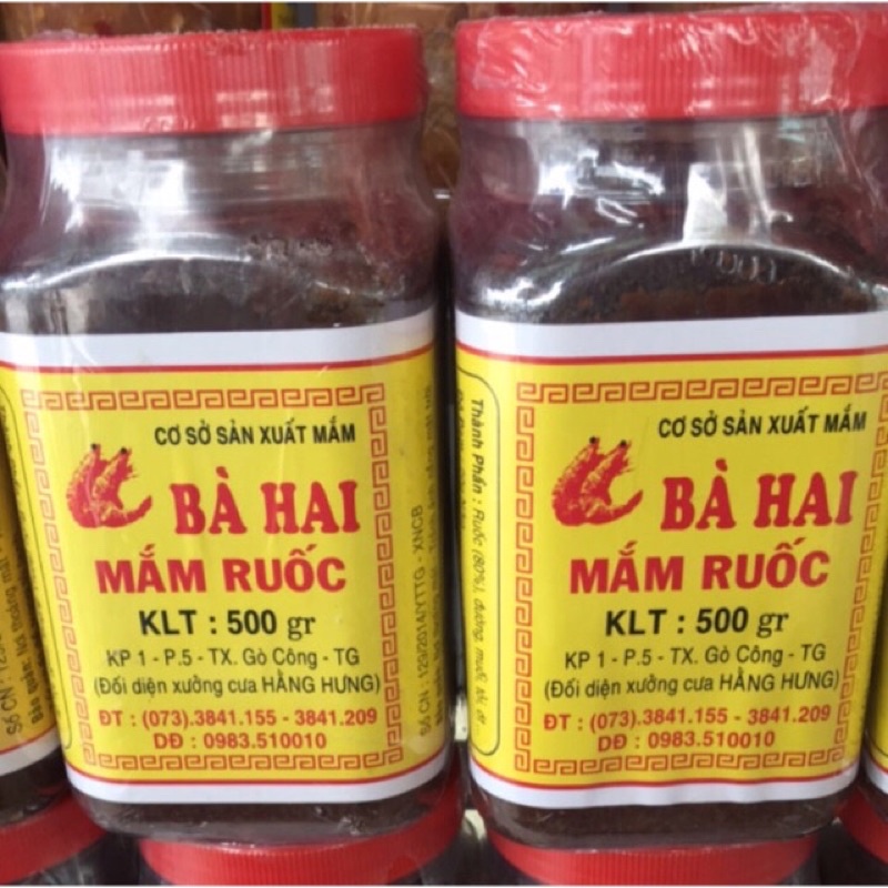 Mắm ruốc Bà Hai ( đặc sản xứ Gò Công )