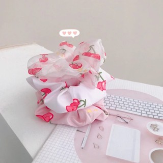 Cột tóc scrunchies cherry