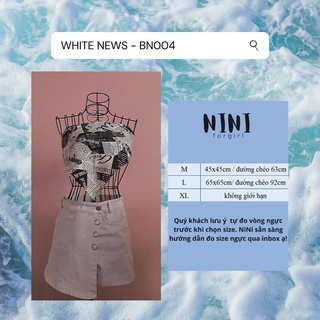 Bandana | BN004 | Khăn Buộc Đầu | Khăn Buộc Ngực Hoạ Tiết Bản Tin