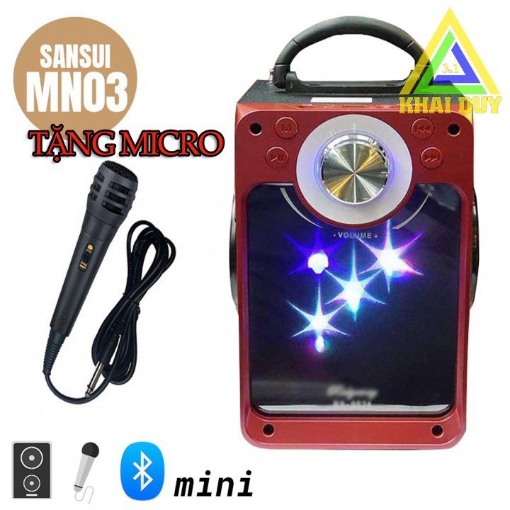 Loa karaoke Bluetooth mini MN-03 có remote