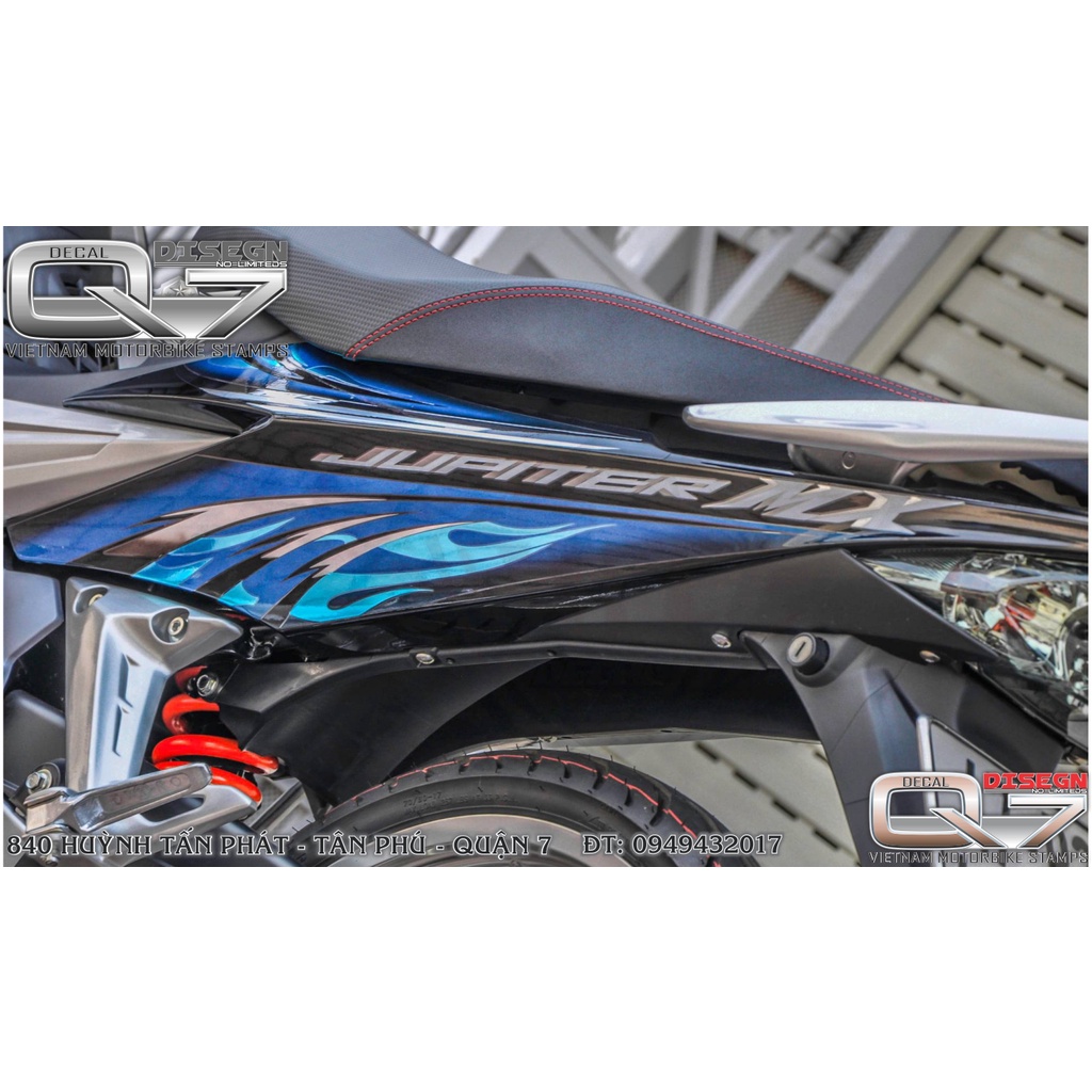 TEM RỜI EXCITER 2010 LỬA XANH ĐEN