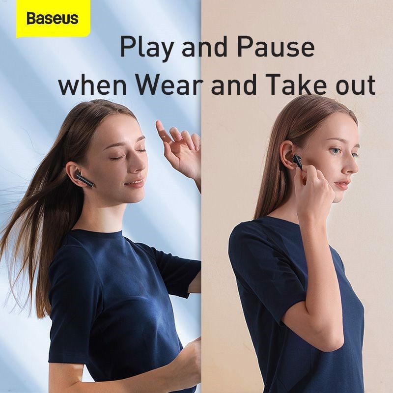 Tai nghe bluetooth Baseus Encok W05 True Wireless Earphones chống nước IP55 (4h sử dụng liên tục, cảm biến tiệm cận) ❤