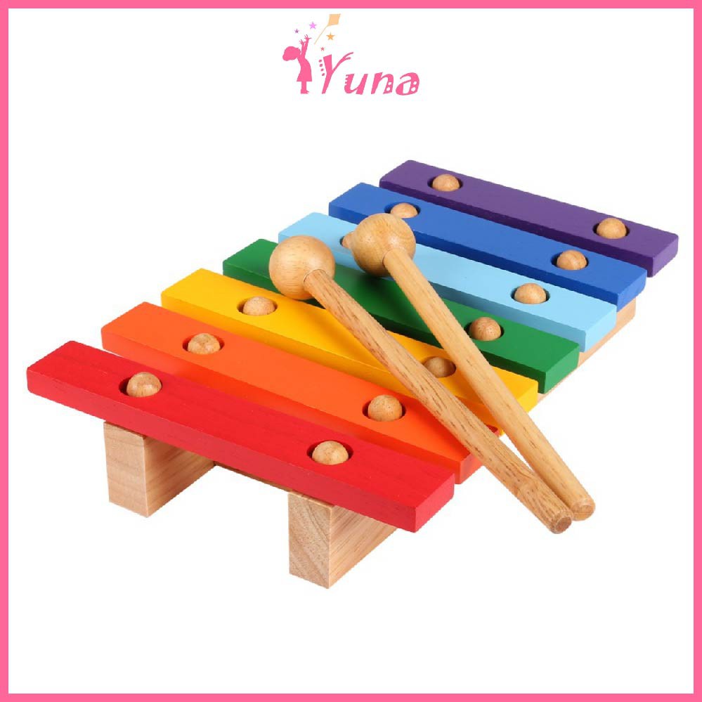 Đàn mộc cầm 7 thanh - Đồ chơi gỗ thông minh Winwintoys cho bé