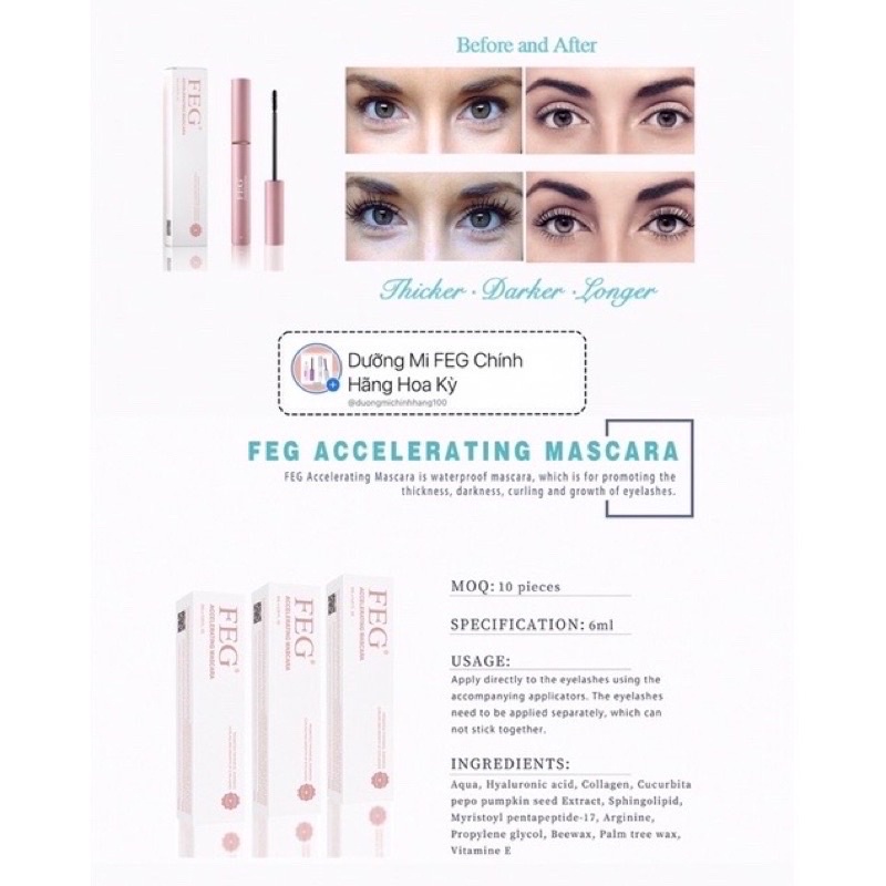 Mascara F.E.G USA [ Chính Hãng 100% ] | BigBuy360 - bigbuy360.vn