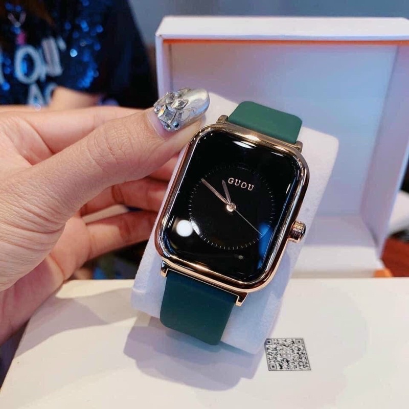 đồng hồ Guou- đồng hồ kiểu nữ dây cao su | BigBuy360 - bigbuy360.vn