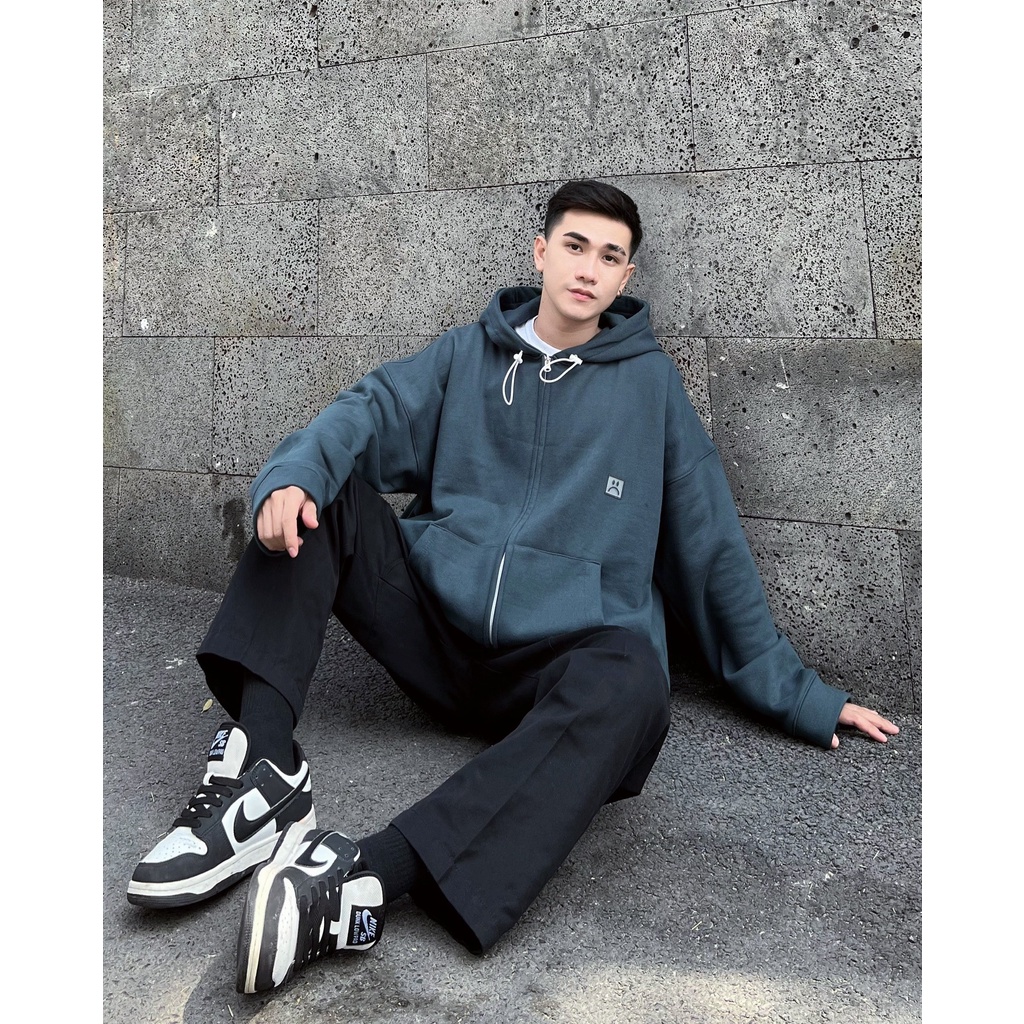 ÁO HOODIE FULLZIP &quot;STORY&quot; FOREST GLASS ENVY