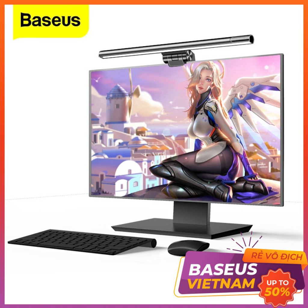 Đèn led Baseus 3 chế độ sáng gắn màn hình máy tính laptop/PC tiện dụng