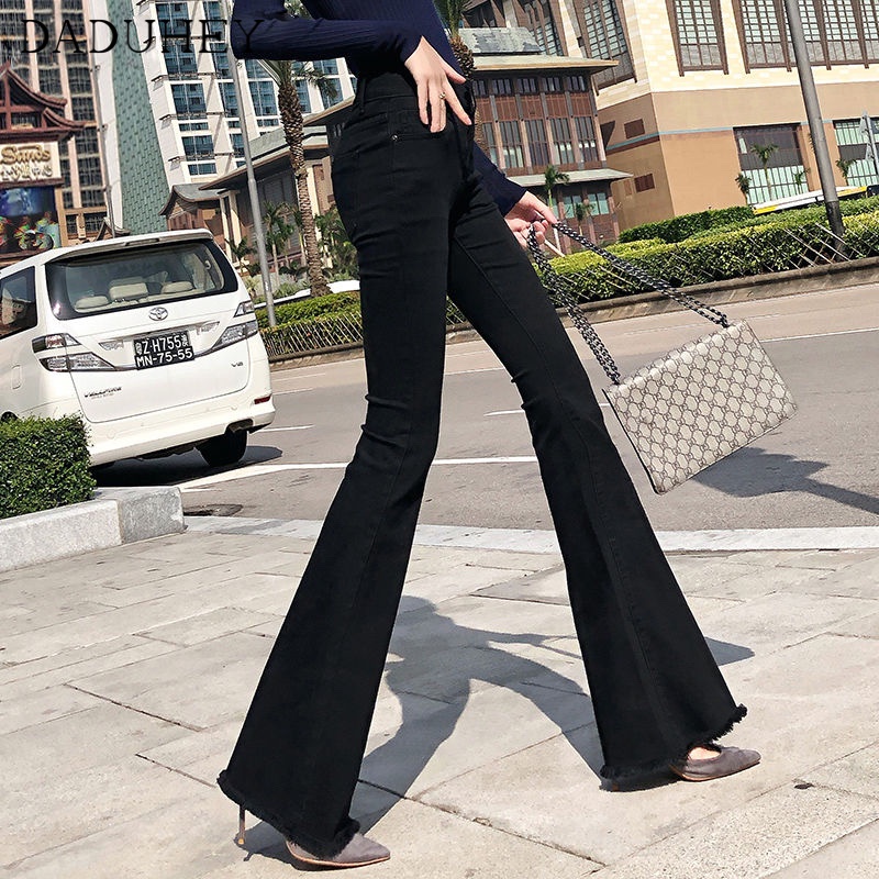 Quần jeans nữ DADUHEY lưng cao thời trang 2021