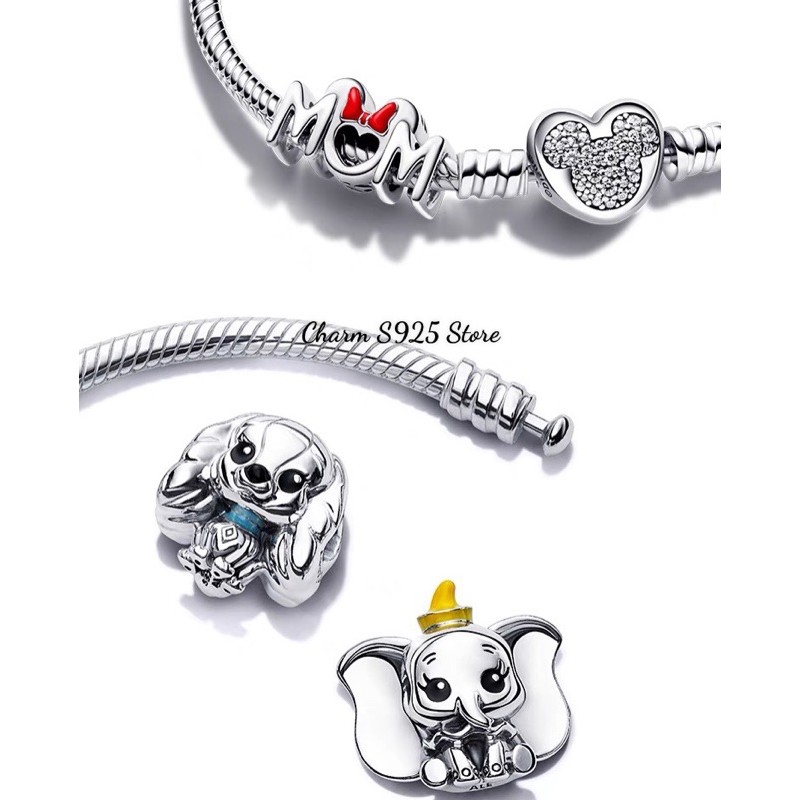 charm pan voi con mẫu mới 2021 bạc s925 cao cấp