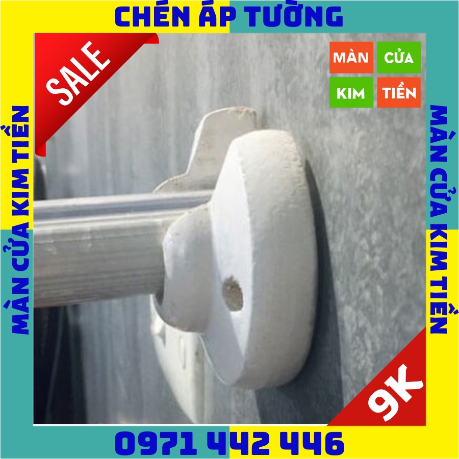 Chén Áp Tường, Trụ Đỡ Cây Rèm Gắn Tường, Giá Đỡ - Bát Đỡ Thanh Treo Rèm Sát Tường | Phụ Kiện Rèm Cửa Kim Tiền