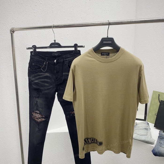 Áo Phông Nam Balenciaga Họa Tiết Phối Sau Cực Chất - Áo thun Nam Nữ Balen Chất Liệu Cotton Mát Mịn DT Store Vietnam