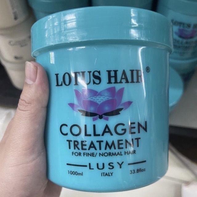 Kem hấp dưỡng tóc collagen Hoa Sen Lotus Hair LUSY 1000ml