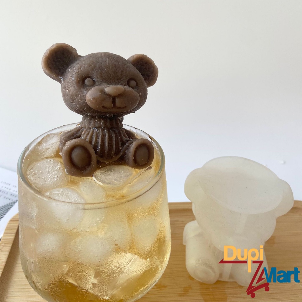 [TIỆN ÍCH] Khuôn Làm Đá Silicon Hình Gấu Teddy Dễ Thương Xin Xắn - Khay Đá Cute Trang Trí Đồ Uống - DupiMart