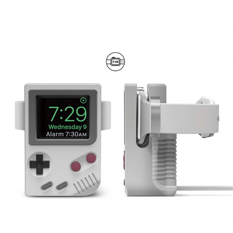 Đế Sạc Bằng Silicon Hình Máy Chơi Game Cổ Điển Cho Apple Watch Series 1 / 2 / 3 / 4