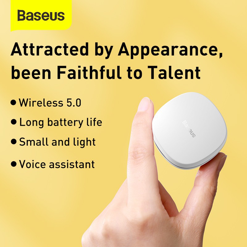 Tai nghe không dây Bluetooth 5.0 Baseus True Wireless WM01 - Chống ồn - Ổn định - Thiết kế nhỏ gọn - Bảo hành 12 tháng