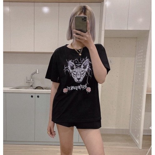 Áo Phông Rộng Dáng Unisex Cho Cả Nam Và Nữ - Áo Thun Thiết Kế In 5D - Chất Vải Cotton Cao Cấp Dày Dặn Mặc Cực Thích T5 [ | BigBuy360 - bigbuy360.vn