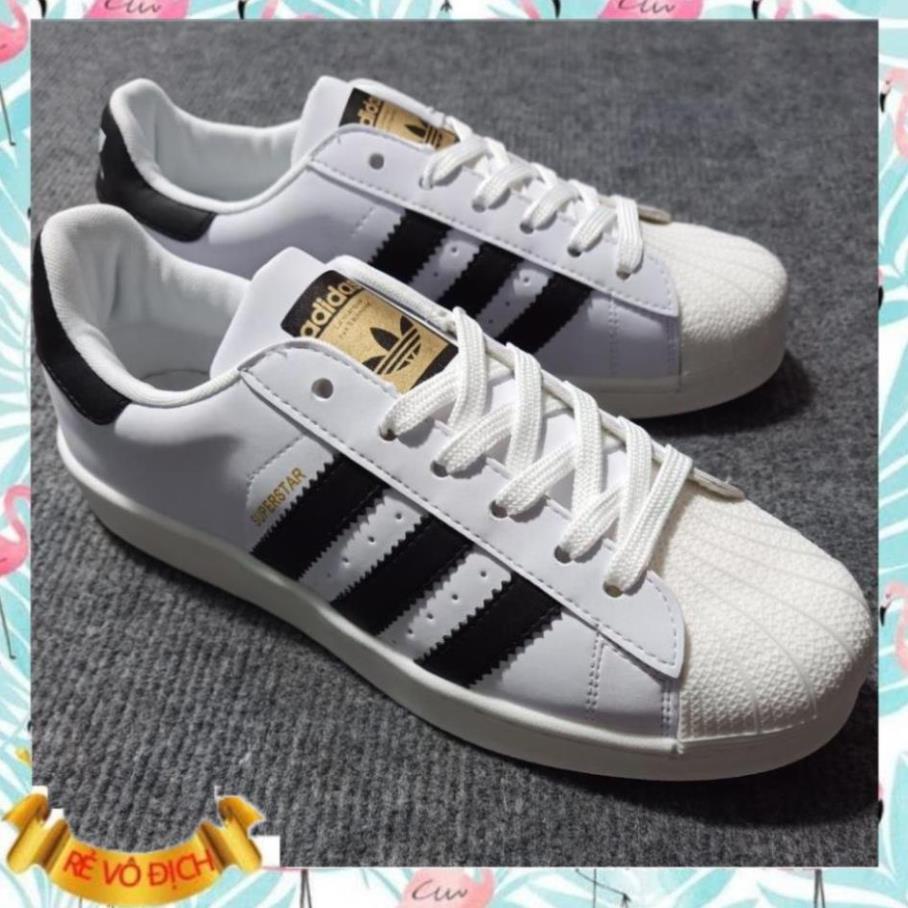 Giày Sneaker Thể Thao Nam Nữ Trắng Adidas Mũi Sò, Das Sò Đủ Size Nam Nữ [Full Box]