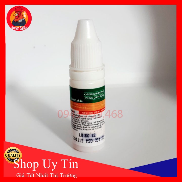 Tilcosin 10ml-Phòng Và Ngừa Bệnh Đường Hô Hấp Cho Gà Đá Dùng Cho Gà Đá Bị Khò Khè Sỗ Mũi
