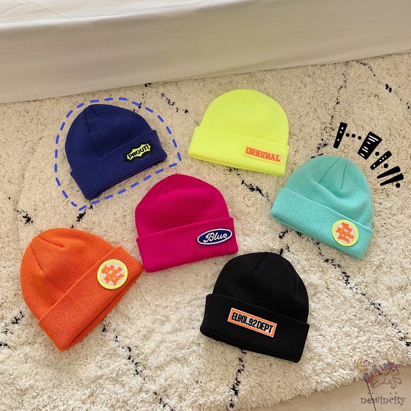Mũ len dệt kim nhiều màu tùy chọn phong cách Hàn Quốc thời trang cho bé