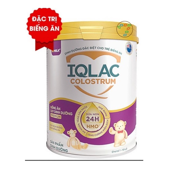 Sữa IQlac Colostrum Premium lon 800g cho trẻ biếng ăn Suy dinh dưỡng