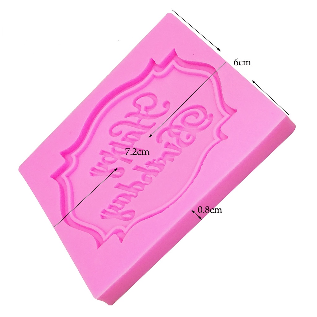 Khuôn silicone Tạo Hình Chữ Happy Birthday Trang Trí Bánh