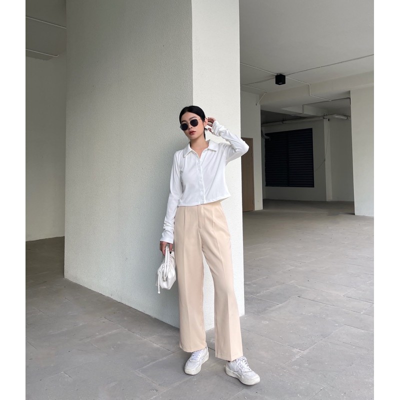 Quần Tây Ống Suông (3 Màu Kem/ Nâu/ Khaki) | BigBuy360 - bigbuy360.vn