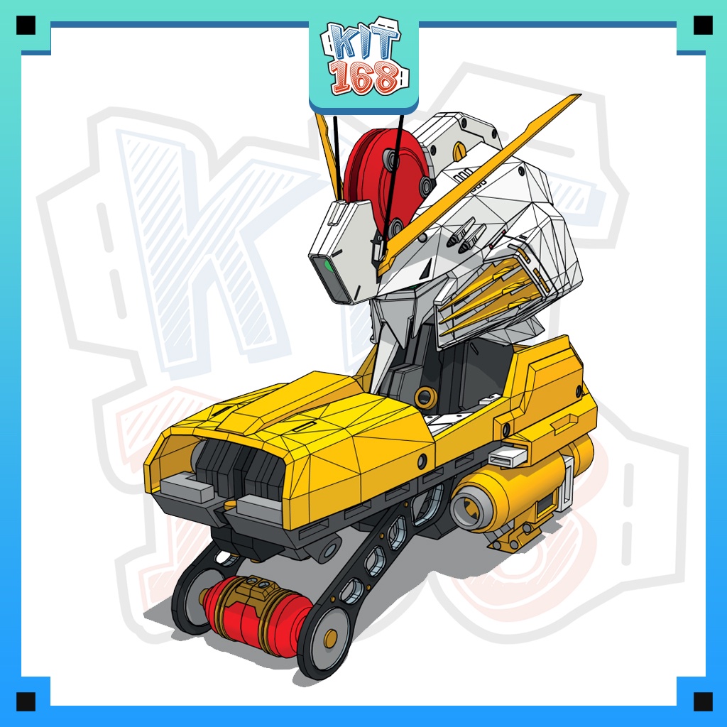 Mô hình giấy Anime Game Robot MSA-0011  Ex-S Gundam Head ver 2