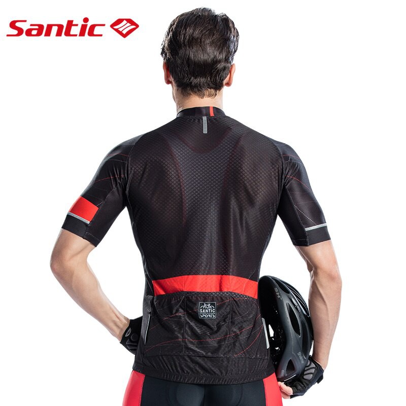 Santic Áo Đạp Xe Cho Nam Áo Đạp Xe Áo Đạp Xe Đường Trường Tay Ngắn Áo Thể Thao Đạp Xe Thoáng Khí Cho Nam MTB K7M2026