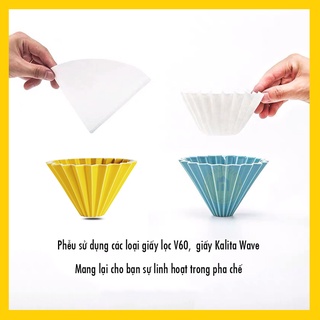 Phễu Origami Bằng Sứ (Pour over) ơi