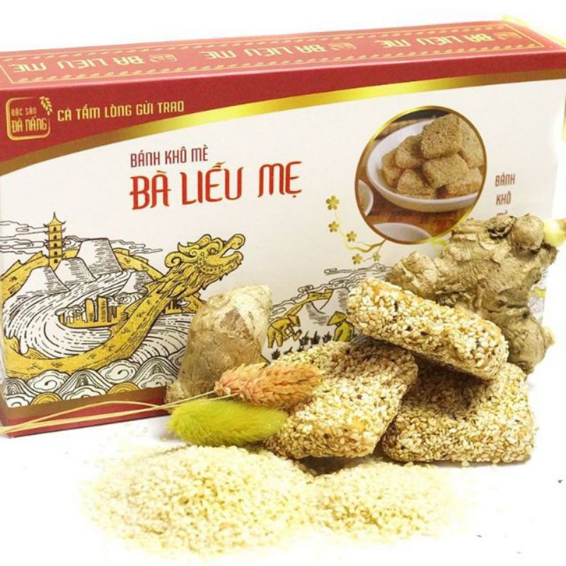 Khô mè bà liễu  Đà Nẵng hộp 300gr