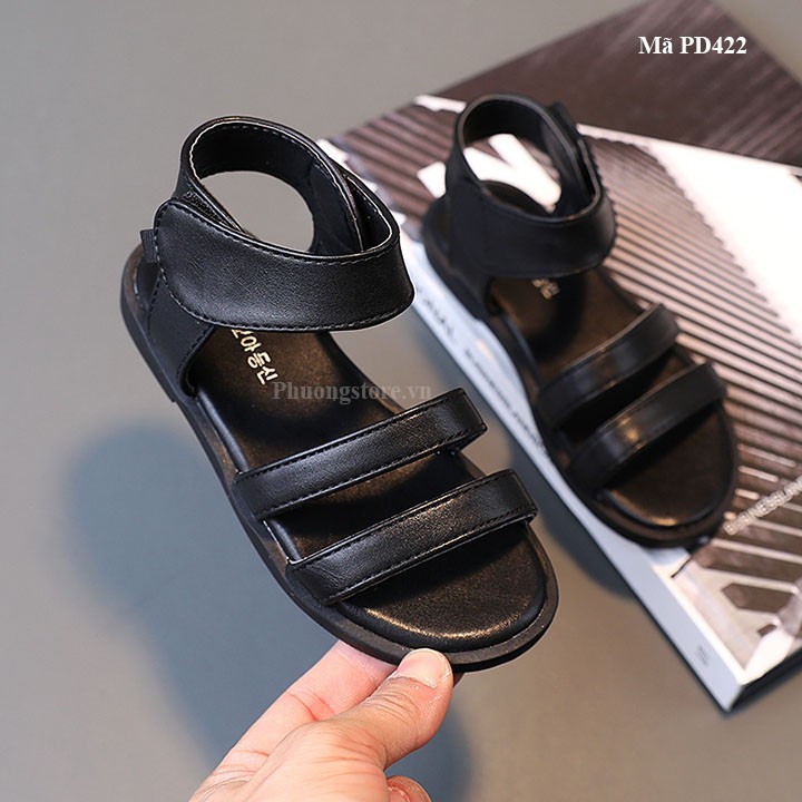 Giày sandal chiến binh cho bé gái từ 3-12 tuổi quai dán phong cách PD422