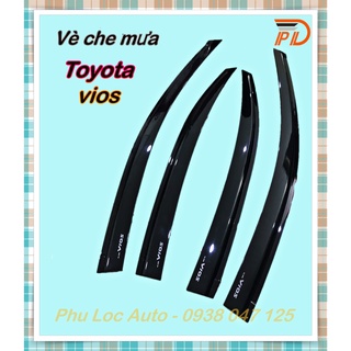 Vè che mưa xe ô tô toyota vios 2019- 2023 nhựa đen thái dày dặn