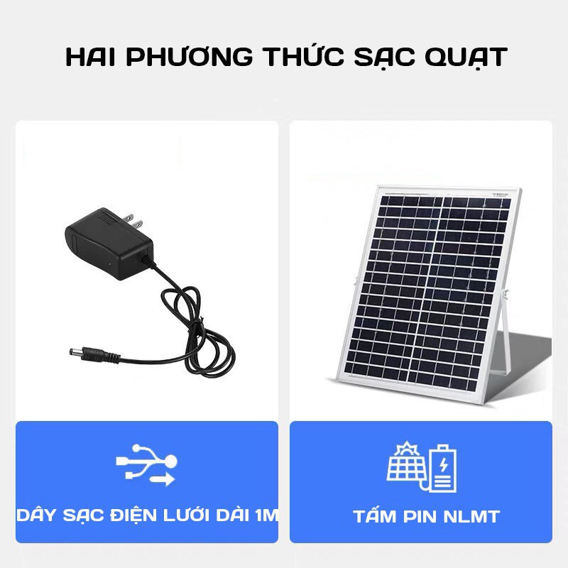 QUẠT TÍCH ĐIỆN NĂNG LƯỢNG MẶT TRỜI ĐỂ BÀN- QUẠT TÍCH ĐIỆN LÊN ĐẾN 12 TIẾNG- BẢO HÀNH 12 THÁNG- GIÁ CỰC ƯU ĐÃI