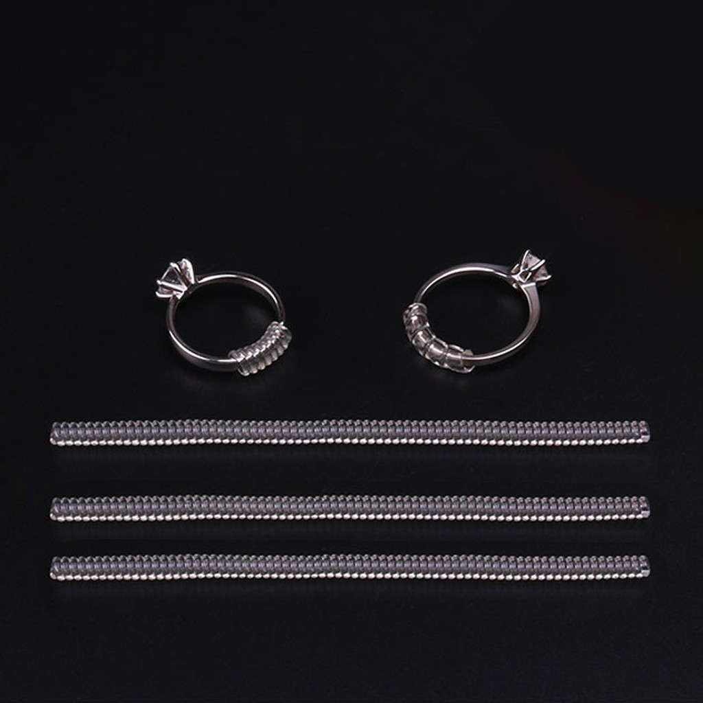 Bộ 10 dây điều chỉnh kích thước nhẫn trong suốt tiện dụng