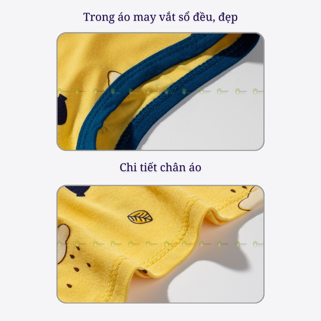 Đồ Bộ Bé Gái, Bé Trai Minky Mom Vải Thun Lạnh Hoạ Tiết Ô Tô Cổ Viền, Bộ Ba Lỗ Cho Bé Mặc Hè MKM3LO2211