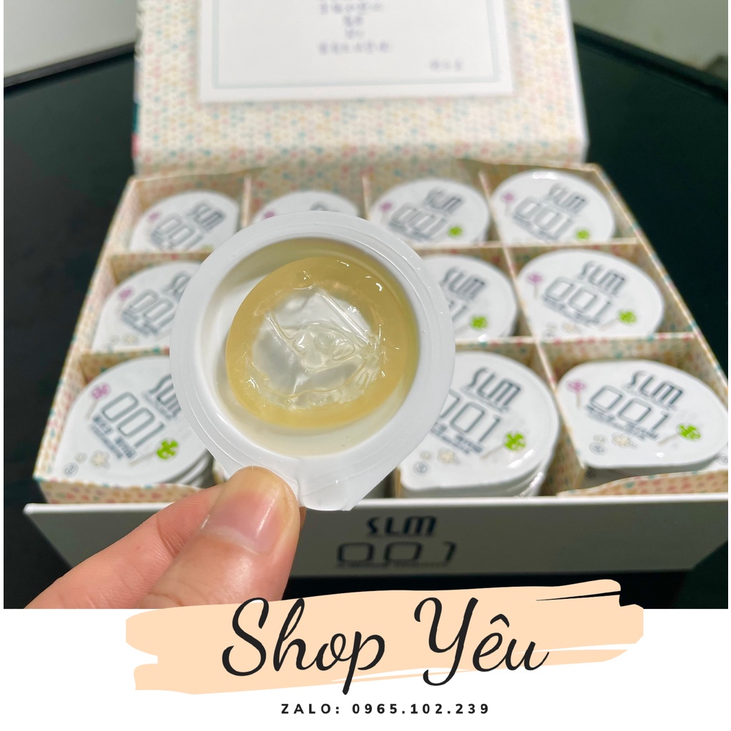 Bao cao su siêu mỏng Slm 001, hộp 108 cái