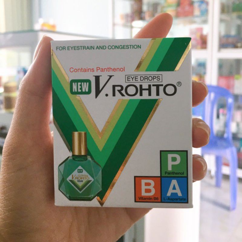 Thuốc nhỏ mắt V rhoto xanh lọ 13ml