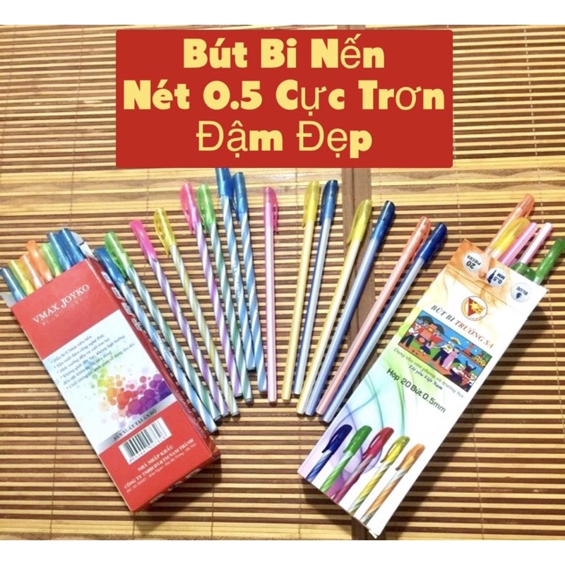 20 BÚT Bi 027-023-BÚT Bi NẾN NÉT 0.5 HÀNG CÔNG TY.NÉT ĐẬM MỰC TRƠN