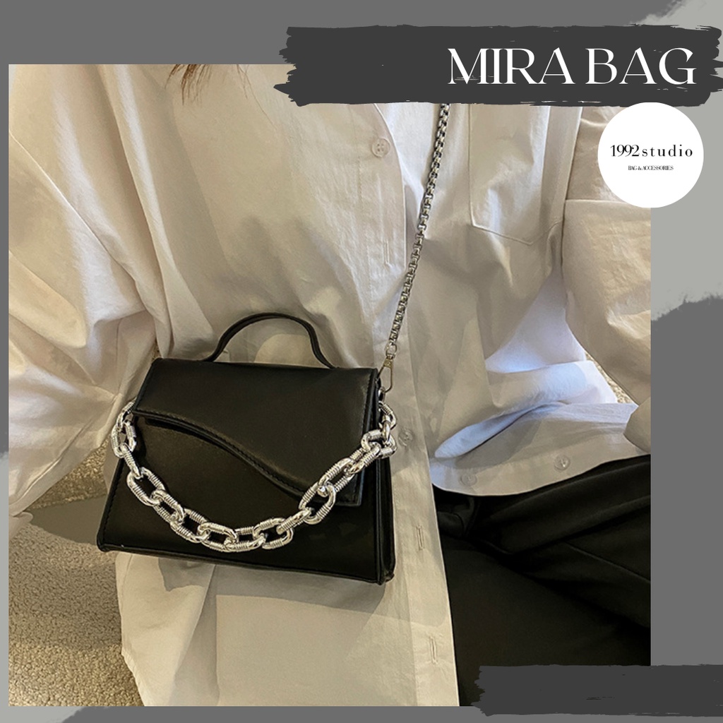 Túi xách nữ/ 1992 s t u d i o/ MIRA BAG/ Túi dây xích, phối xích cá tính lạ mắt