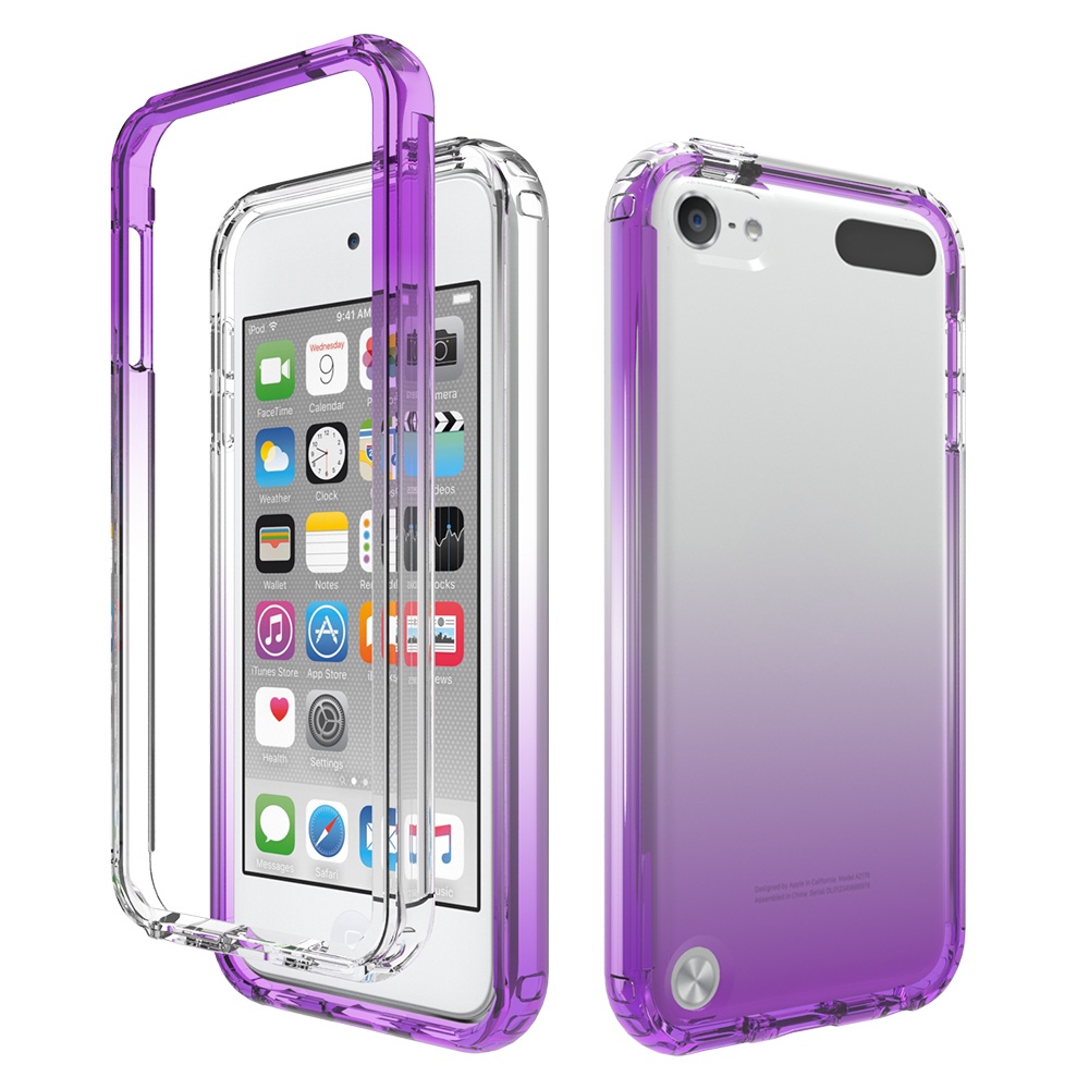 Ốp Lưng Chống Sốc Trong Suốt Màu Gradient Cho ipod Touch 7 6 5 Th