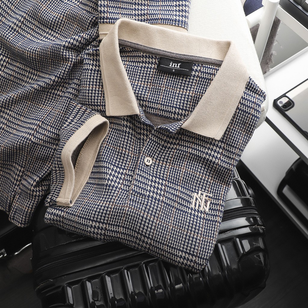 Áo Thun Polo Nam Có Cổ Kẻ Caro Tay Ngắn Vải Cotton Len Cao Cấp INF PL002618 SOMEHOW | BigBuy360 - bigbuy360.vn