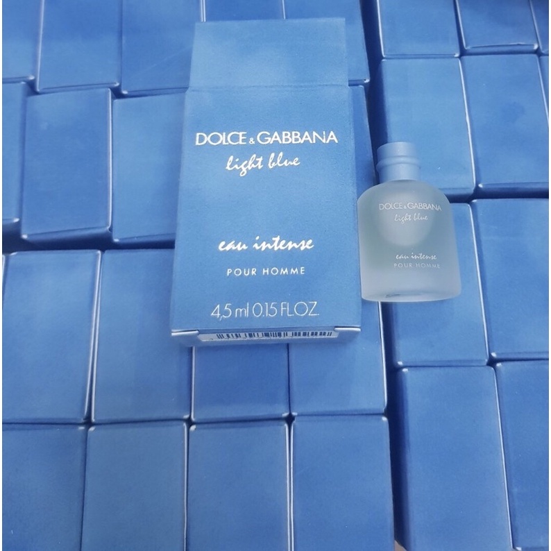 Nước hoa nam mini Dolce Light Blue Eau Intense Pour Homme EDP 4,5ml